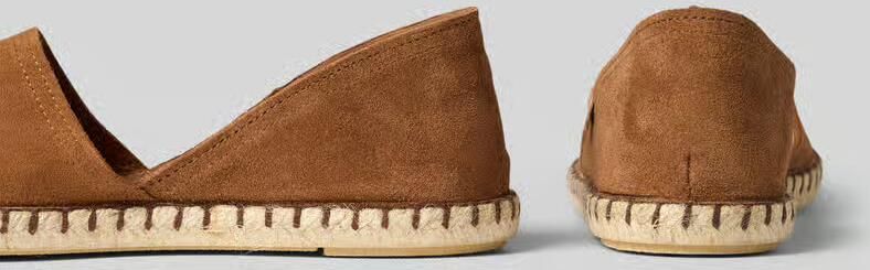 Verbenas Espadrilles van leer met labelpatch model 'CARMEN' - Foto 2