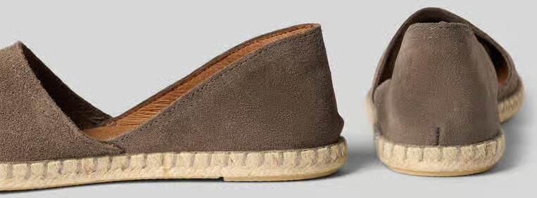 Verbenas Espadrilles van leer met labelpatch model 'CARMEN' - Foto 2