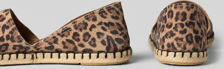 Verbenas Espadrilles van leer met labelpatch model 'CARMEN' - Foto 2