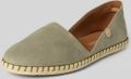 VERBENAS Espadrilles instapschoen zomerschoen loafer met typische jute rand - Groen