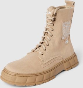 Viron Boots van katoen met vetersluiting