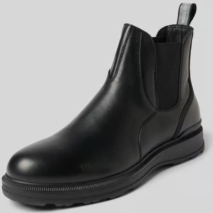 Woolrich Chelsea boots met reliëflogo