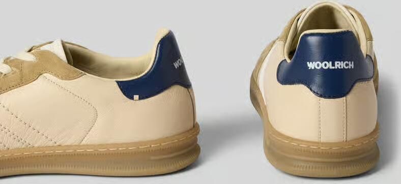 Woolrich Sneakers van leer met rubberzool - Foto 2