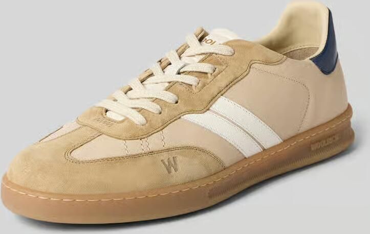 Woolrich Sneakers van leer met rubberzool