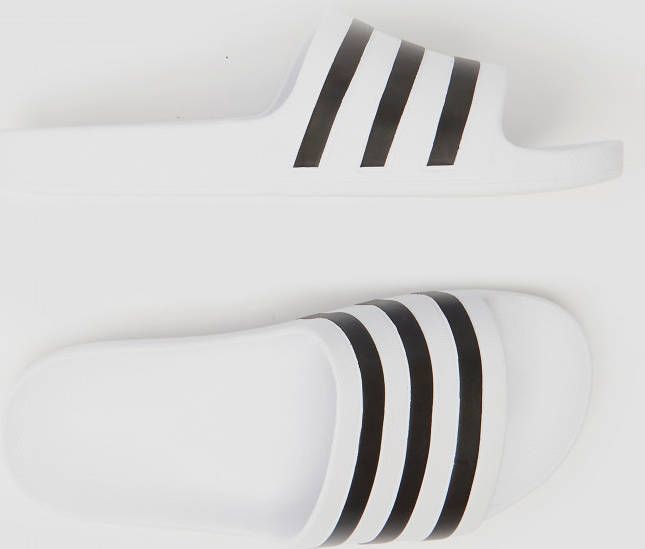Adidas adilette aqua slippers wit zwart heren