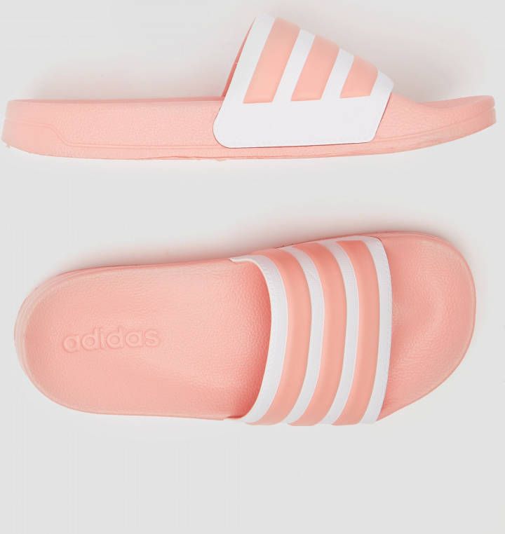Adidas adilette shower slippers roze wit dames
