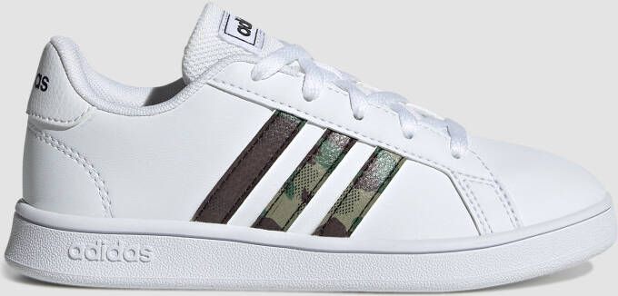 Adidas grand court camo sneakers wit kinderen