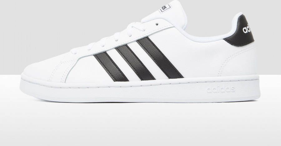 Adidas grand court sneakers wit zwart heren