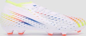 Adidas Predator Edge.2 Gras Voetbalschoenen (FG) Wit Geel Blauw