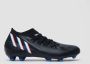 Adidas Predator Edge.3 Firm Ground Voetbalschoenen Core Black Cloud White Vivid Red Dames - Thumbnail 3