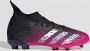 Adidas Predator Freak.3 Firm Ground Voetbalschoenen Core Black Cloud White Shock Pink Kind - Thumbnail 1