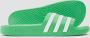 Adidas Performance Adilette Aqua badslippers groen wit - Thumbnail 3