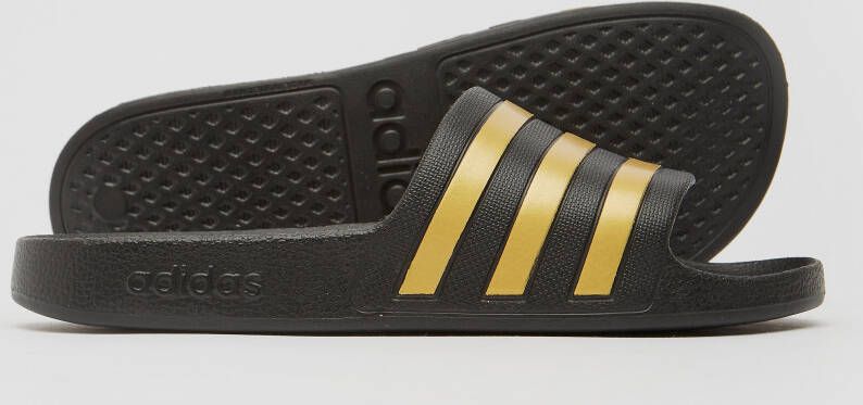 Adidas adilette aqua slippers zwart goud dames