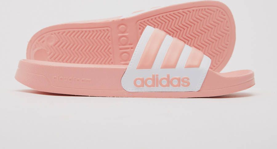 Adidas adilette shower slippers roze wit dames