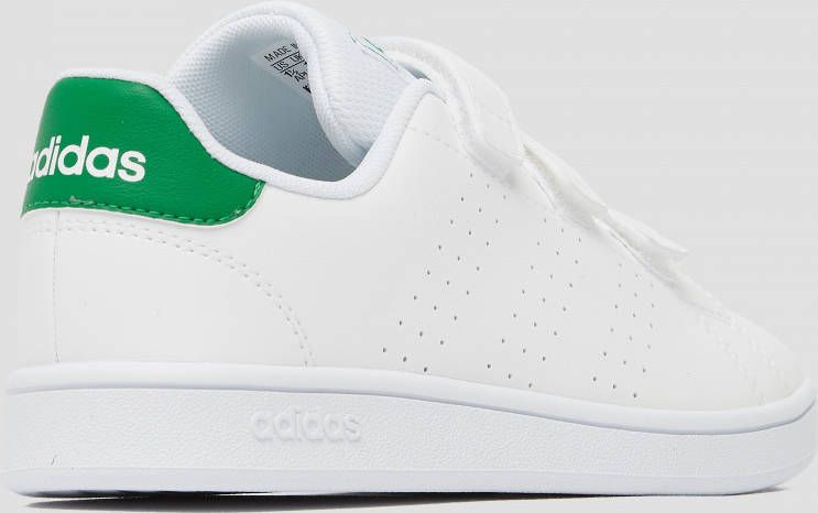 Adidas advantage clean wit groen kinderen