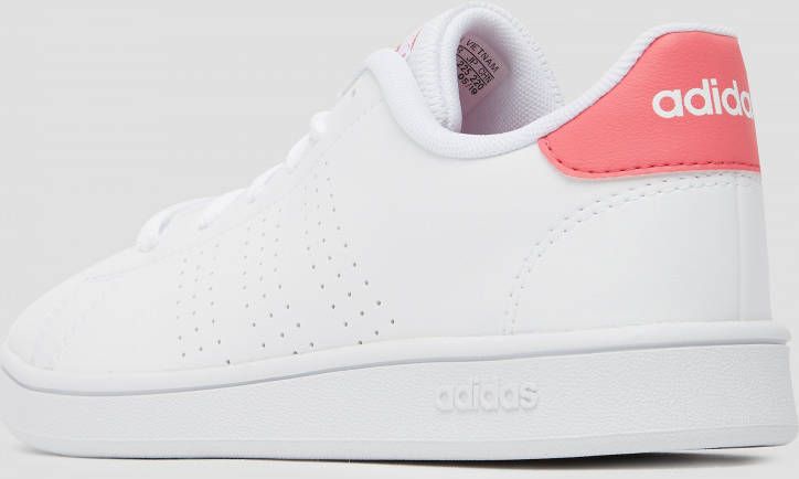 Adidas advantage sneakers wit roze kinderen