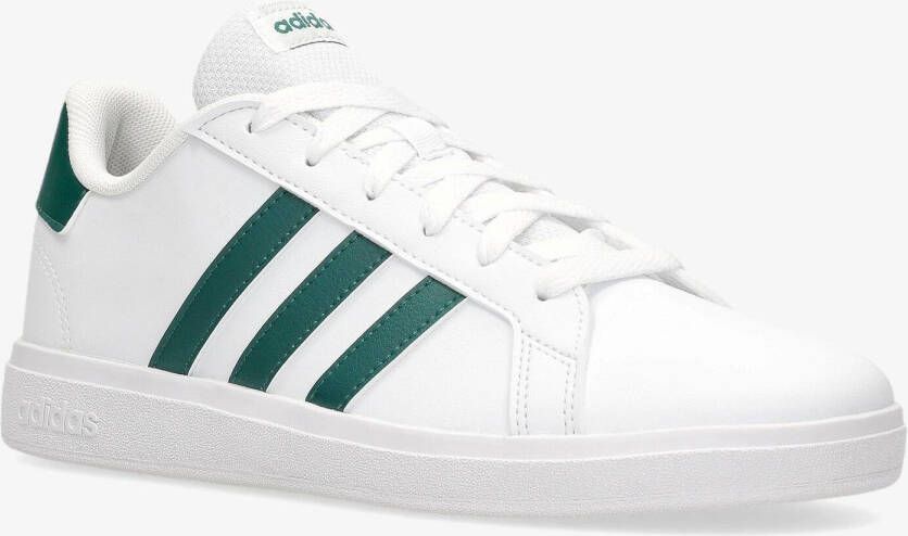 Adidas grand court 2.0 sneakers wit groen kinderen