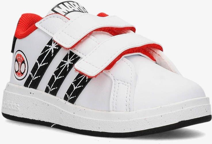Adidas grand court 2.0 sneakers wit zwart kinderen