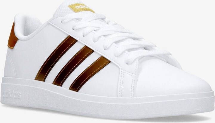 Adidas grand court sustainable lifestyle sneakers wit kinderen