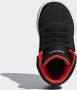Adidas Hoops Mid 2.0 I Kinderen Sneakers Core Black Ftwr White Hi-Res Red S18 - Thumbnail 3