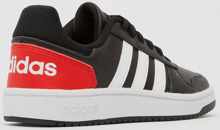 Adidas hoops 2.0 sneakers zwart rood kinderen