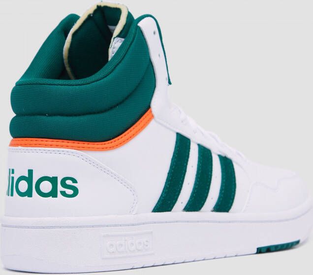 Adidas hoops 3.0 mid sneakers wit groen heren