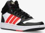 Adidas Sportswear Hoops Mid 3.0 sneakers wit rood zwart Jongens Imitatieleer 38 2 3 - Thumbnail 4