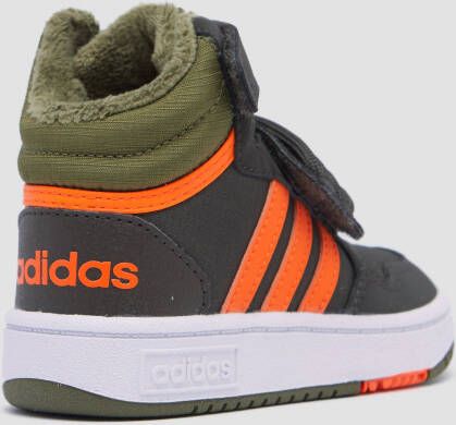 Adidas hoops mid lifestyle basketball strap sneakers groen baby