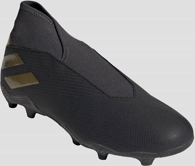 Adidas nemeziz 19.3 laceless fg voetbalschoenen zwart