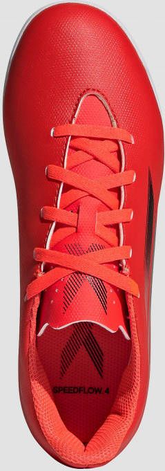 Adidas x speedflow.4 in voetbalschoenen rood kinderen