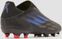 Adidas X Speedflow.3 Veterloze Firm Ground Voetbalschoenen Core Black Sonic Ink Solar Yellow Dames - Thumbnail 15