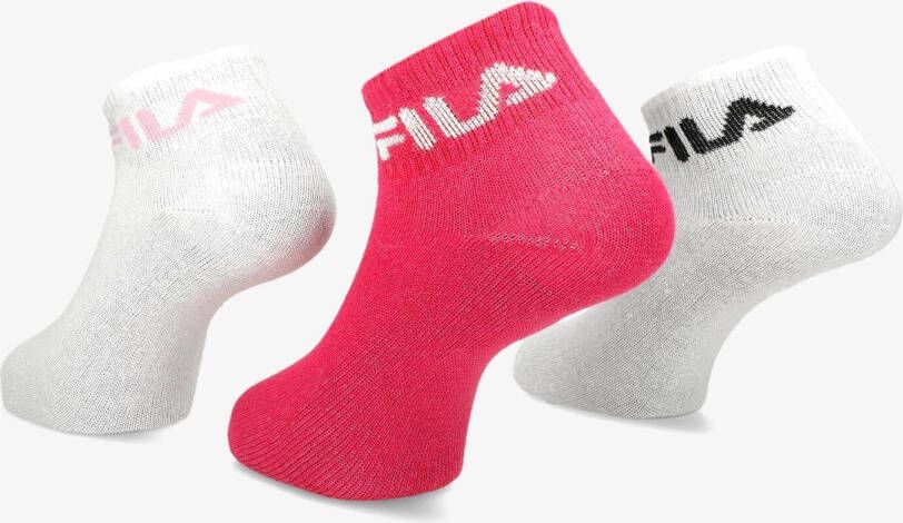 Fila sokken 3-pack roze wit dames