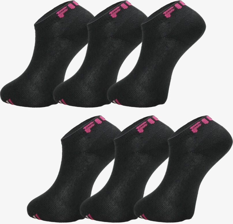 Fila sokken 6-pack zwart dames