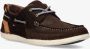NICOBOCO boat sneakers bruin zwart heren - Thumbnail 2