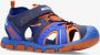 NICOBOCO toe 23 wandelsandalen blauw oranje kinderen - Thumbnail 2