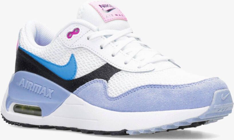 Nike air max systm sneakers wit blauw kinderen