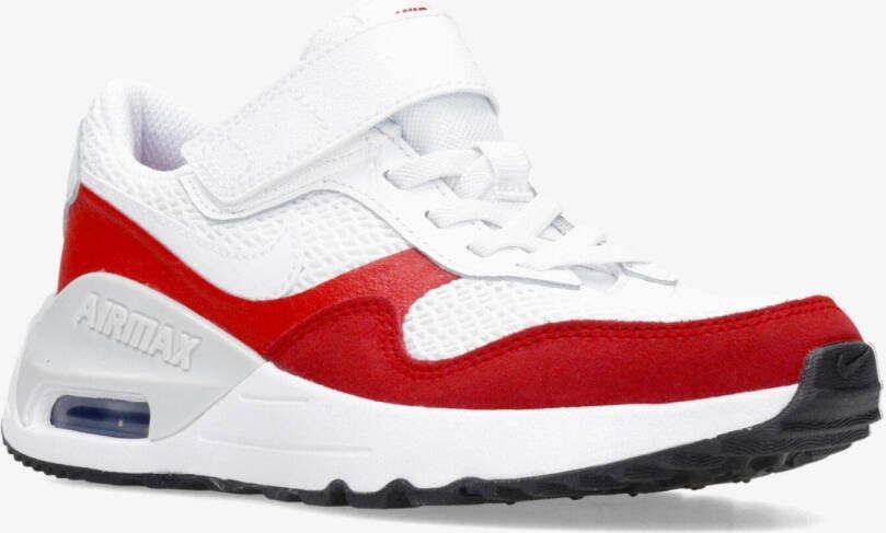 Nike air max systm sneakers wit rood kinderen