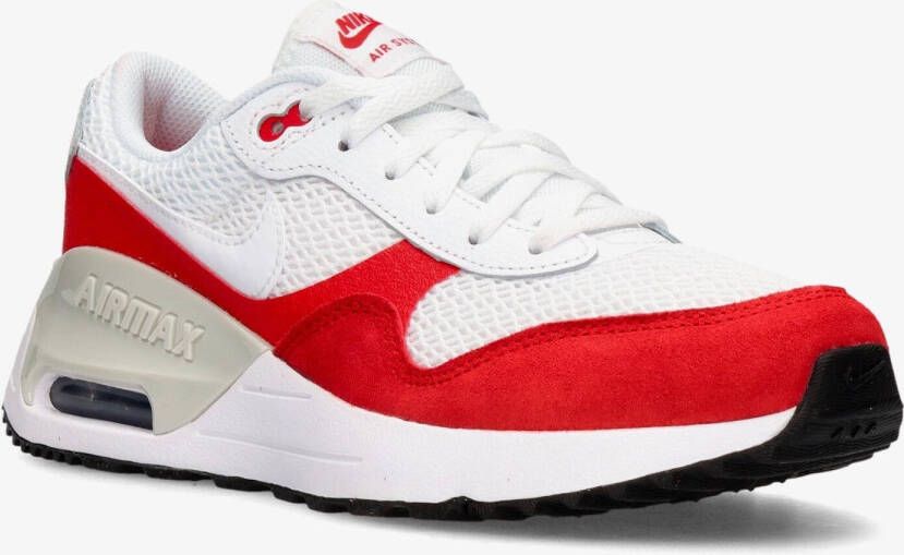 Nike air max systm sneakers wit rood kinderen