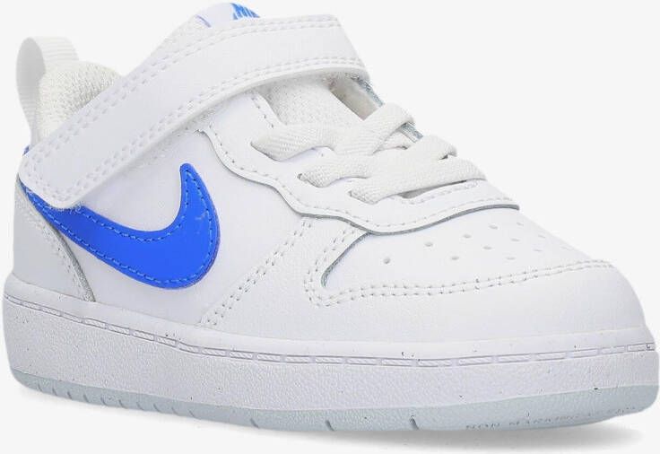 Nike court borough low 2 sneakers wit blauw kinderen