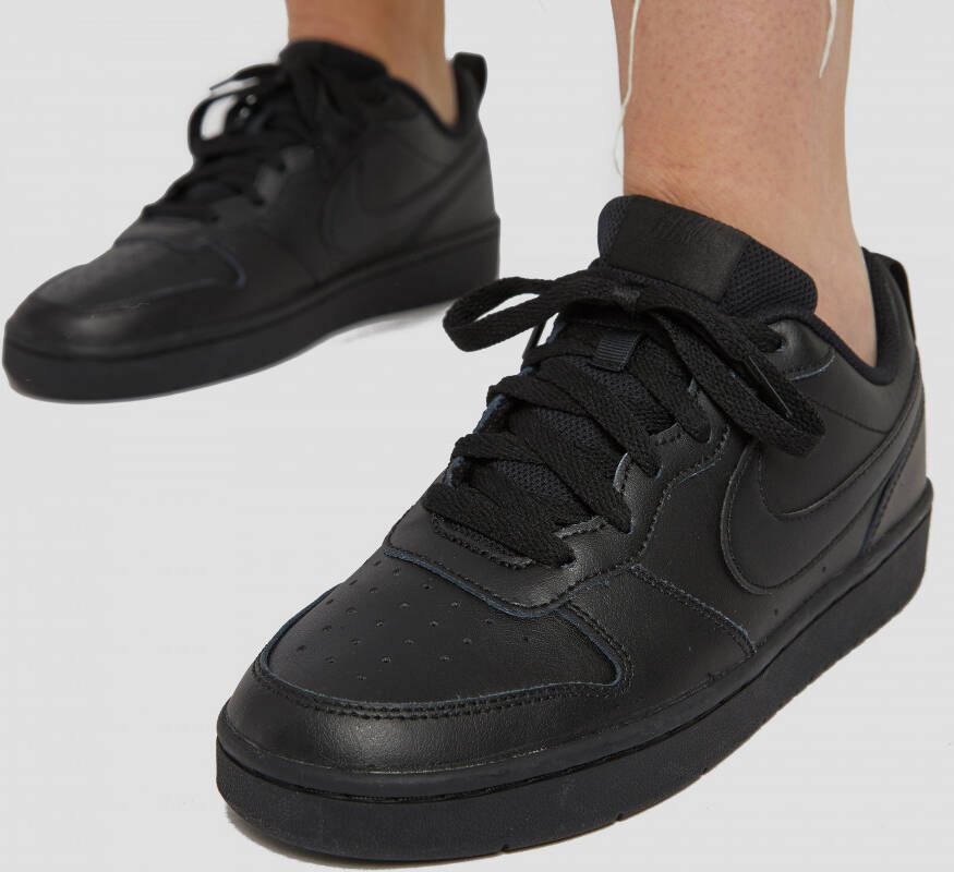 Nike court borough low 2 sneakers zwart kinderen