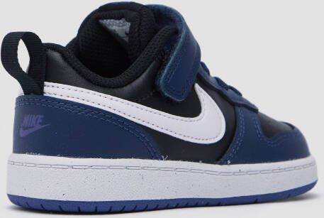Nike court borough low 2 sneakers zwart blauw baby