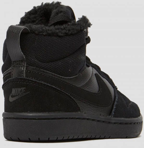 Nike court borough mid 2 sneakers zwart kinderen