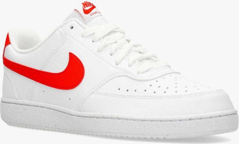Nike court vision low sneakers wit rood heren