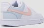 Nike Court Vision Low leren sneakers wit lichtblauw geel roze - Thumbnail 14