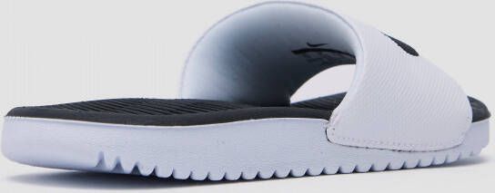Nike kawa slippers wit zwart kinderen