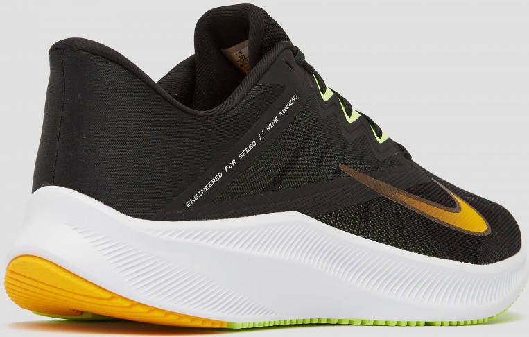 Nike quest 3 hardloopschoenen zwart goud heren