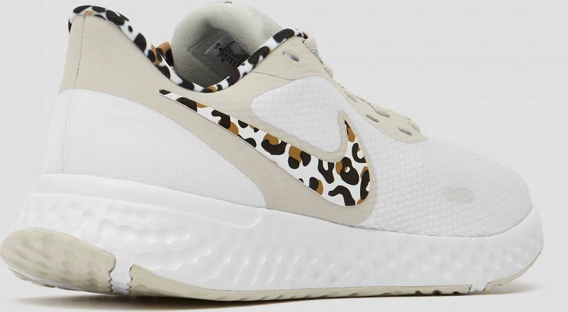 Nike revolution 5 hardloopschoenen wit bruin dames
