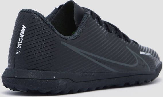 Nike vapor 15 club tf voetbalschoenen zwart grijs kinderen