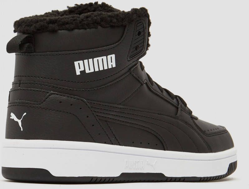 Puma rebound joy fur sneakers zwart kinderen