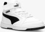 Puma Rebound V6 Mid sneakers wit zwart Jongens Meisjes Imitatieleer Meerkleurig 28 - Thumbnail 9